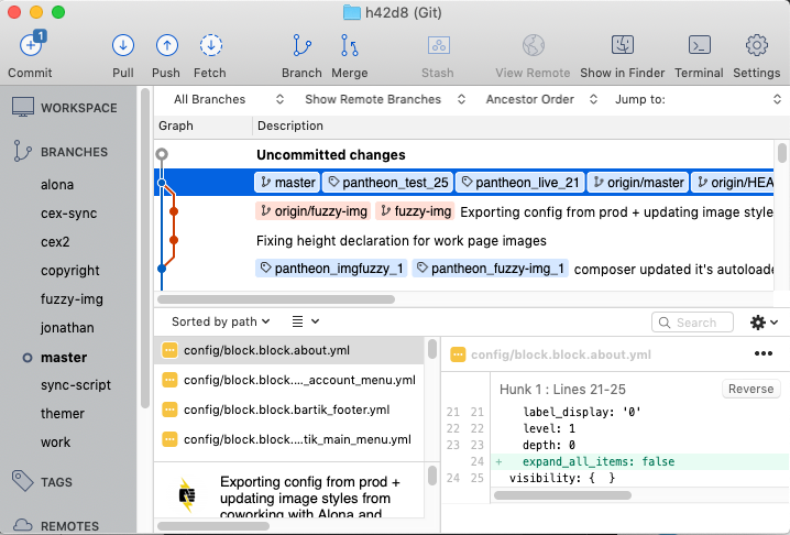 sourcetree git flow publish